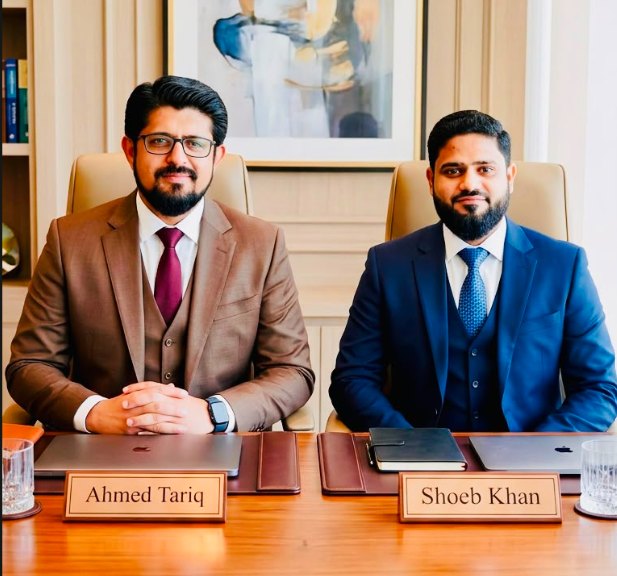 Promax Waterproofing leadership Ahmed Tariq and Shoeb Khan at the Dubai office