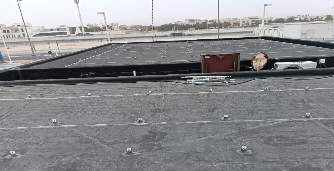 Adnoc - metal roof waterproofing project by Promax in Dubai, UAE