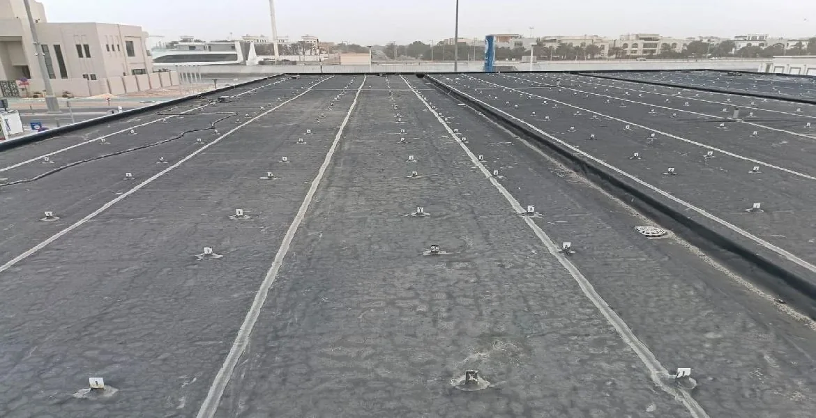 Adnoc - metal roof waterproofing project by Promax in Dubai, UAE