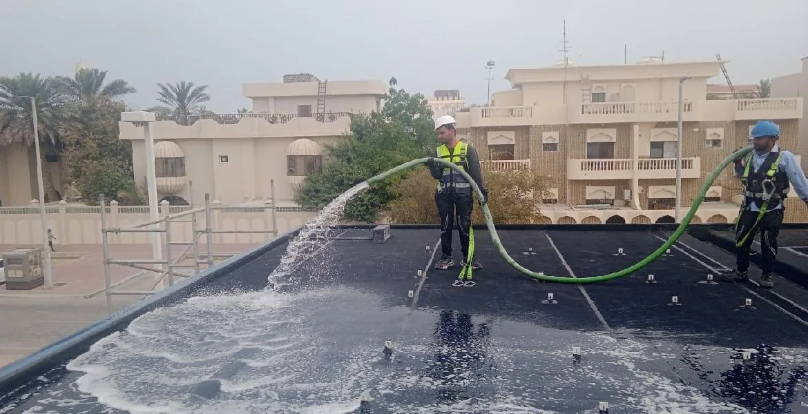 Adnoc - metal roof waterproofing project by Promax in Dubai, UAE