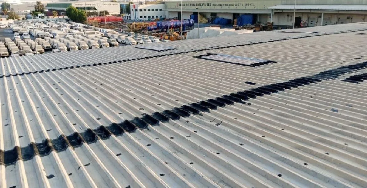 Gerab - metal roof waterproofing project by Promax in Dubai, UAE