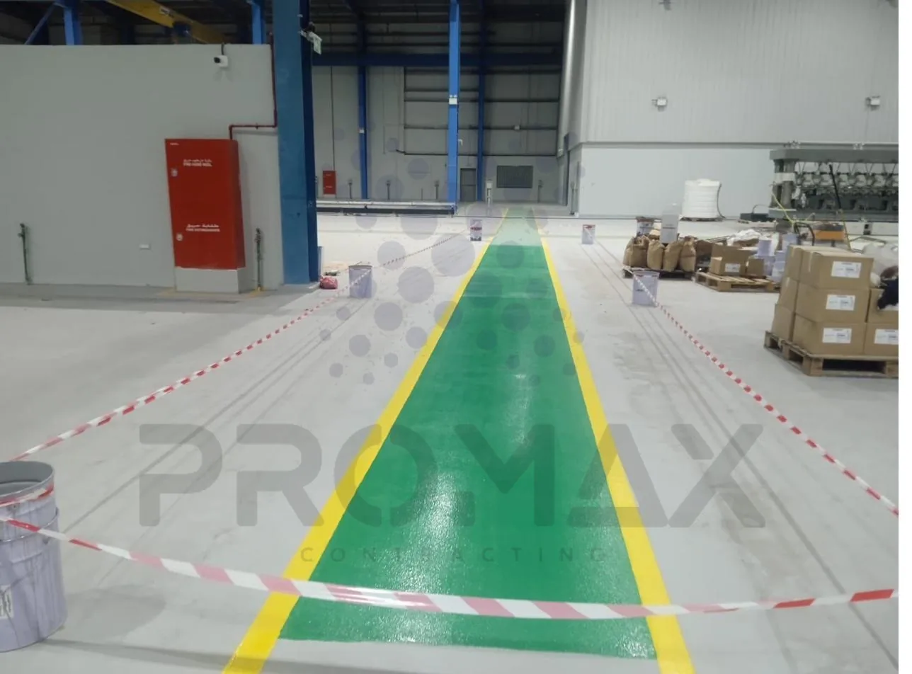 Mubaraz Epoxy Flooring - Promax project Dubai
