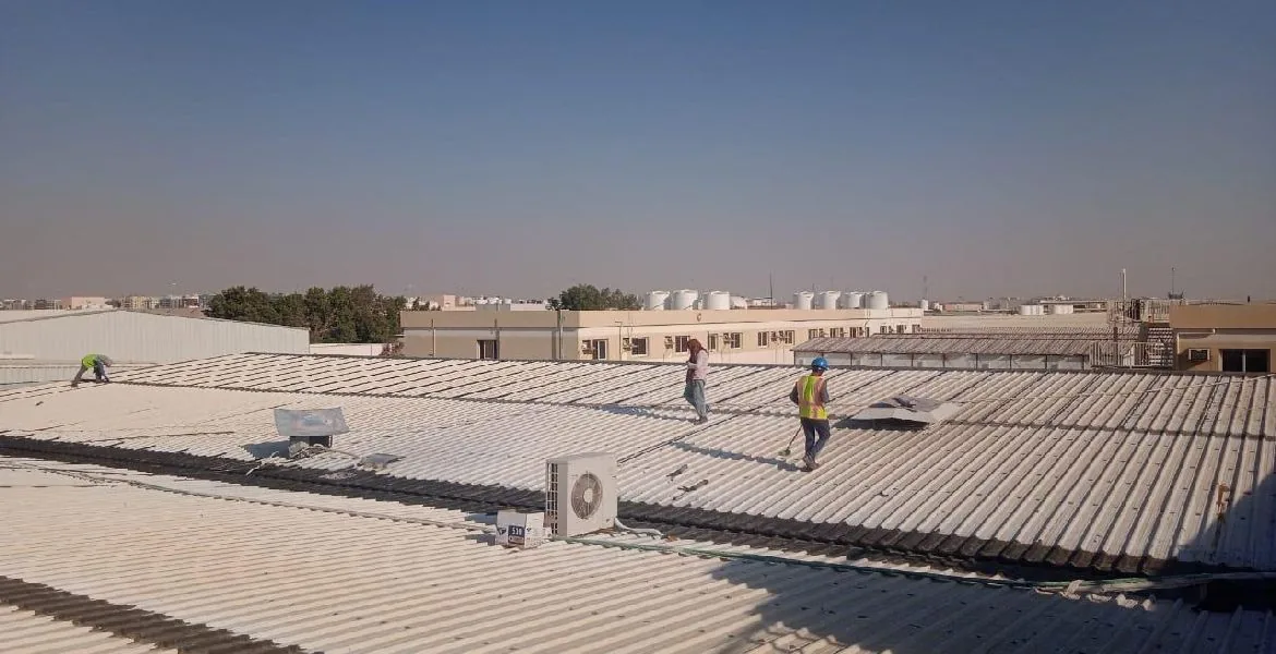 Prestige - metal roof waterproofing project by Promax in Dubai, UAE