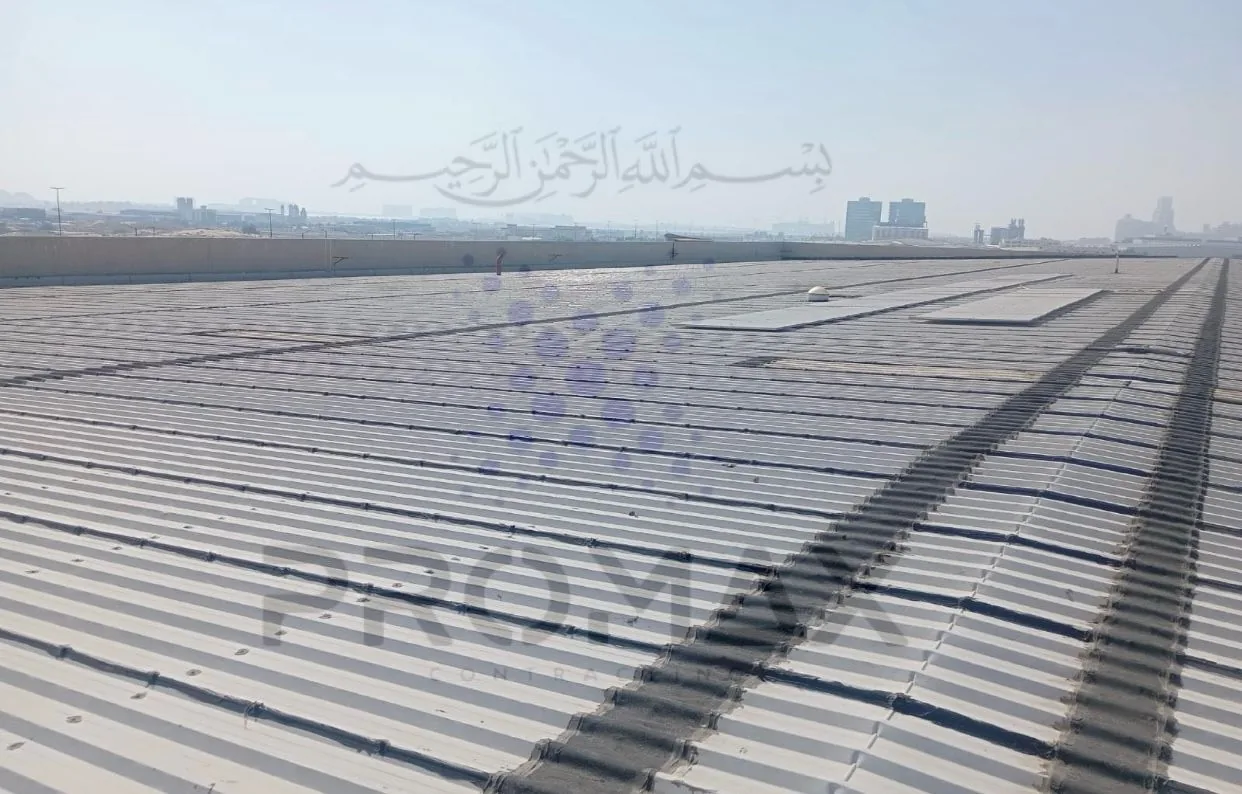 Prj18 Dabur - metal roof waterproofing project by Promax in Dubai, UAE