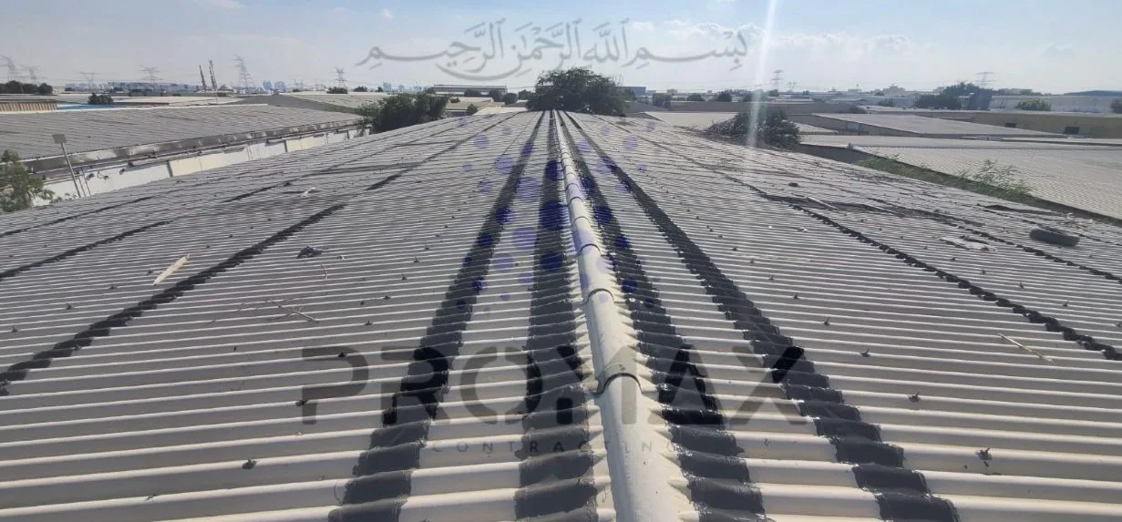 Prj25 Mobh - metal roof waterproofing project by Promax in Dubai, UAE