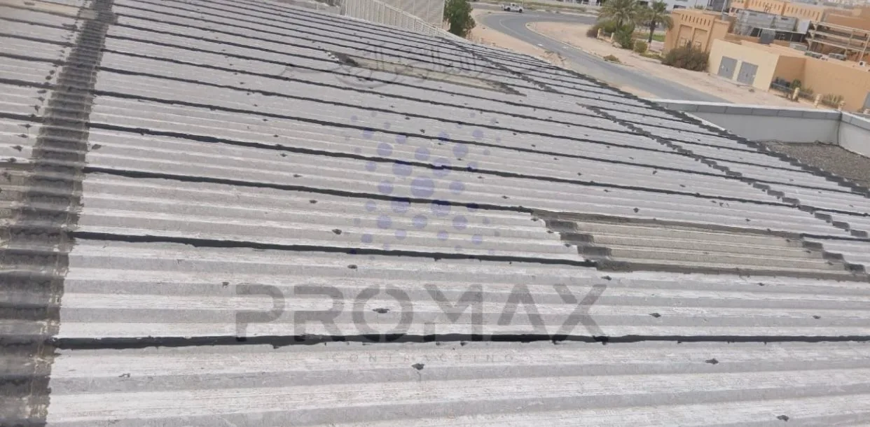 Prj30 Yaumi - metal roof waterproofing project by Promax in Dubai, UAE
