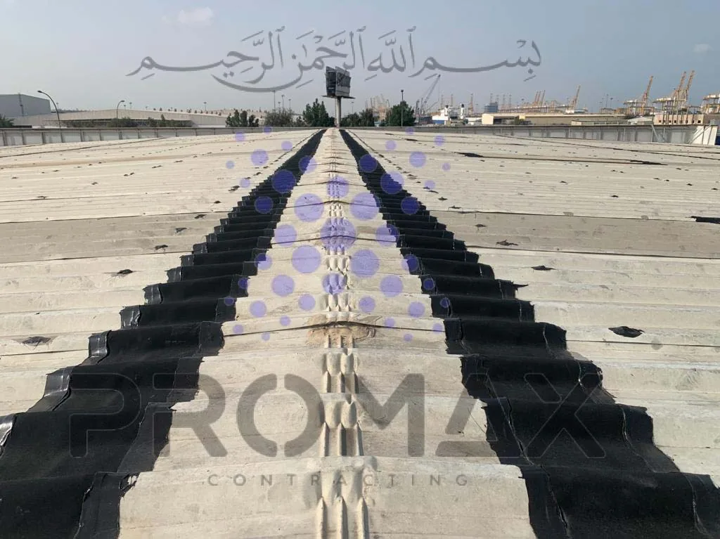 Prj35 Palmon - metal roof waterproofing project by Promax in Dubai, UAE