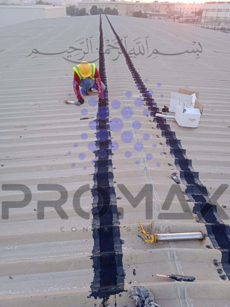 Prj39 Solace - metal roof waterproofing project by Promax in Dubai, UAE