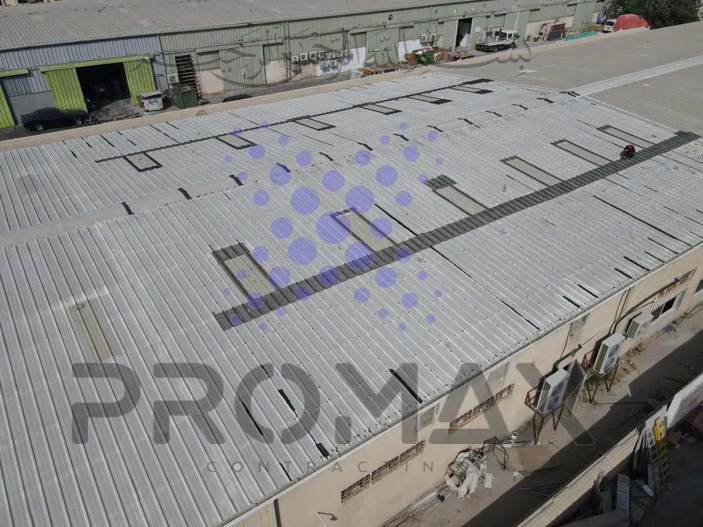 Prj46 Globe - metal roof waterproofing project by Promax in Dubai, UAE