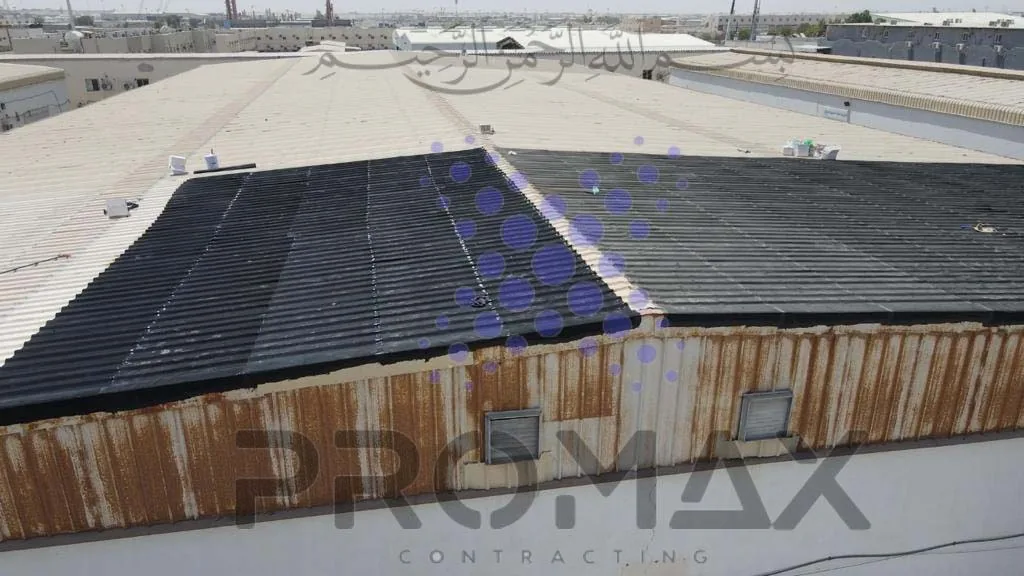 Prj49 Globalcorp - metal roof waterproofing project by Promax in Dubai, UAE