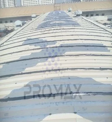 Prj8 Albawardy - metal roof waterproofing project by Promax in Dubai, UAE
