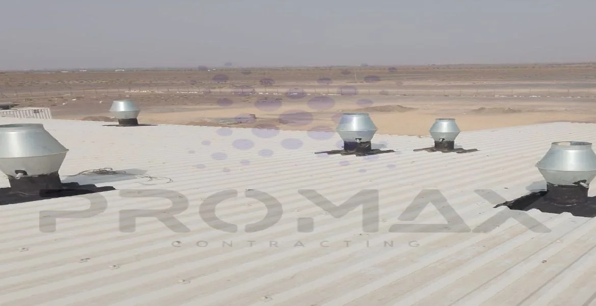 Chimney - metal roof waterproofing by Promax Dubai UAE