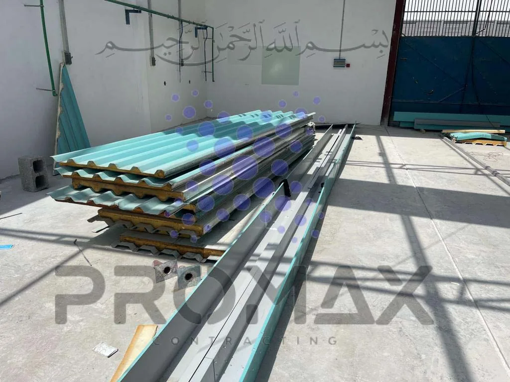 Double Skin Sheet or Sandwich Panel Replacement Dubai UAE