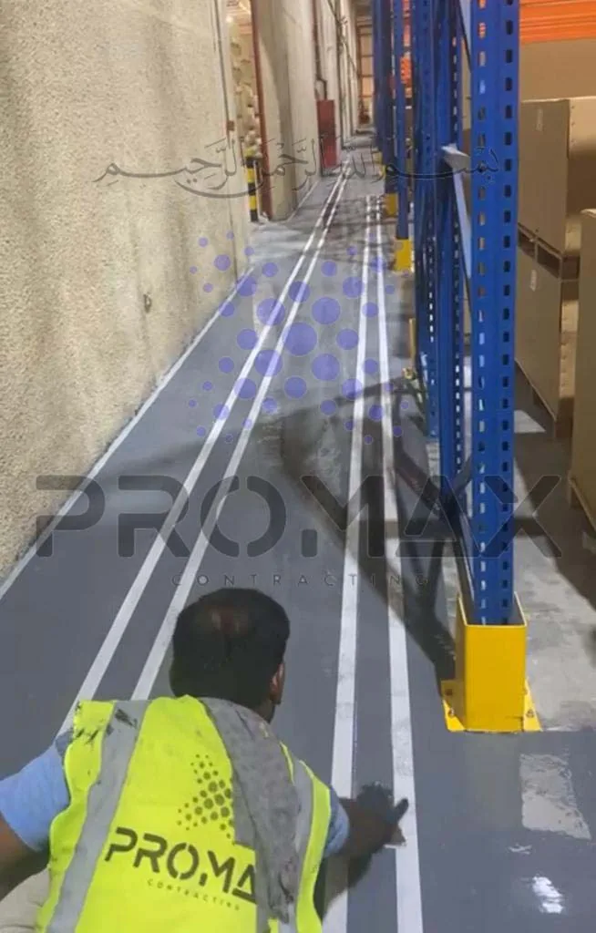 Epoxy Flooring Line Making Dubai Uae - metal roof waterproofing by Promax Dubai UAE