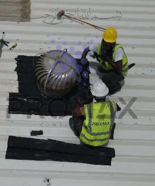 Fans - metal roof waterproofing by Promax Dubai UAE