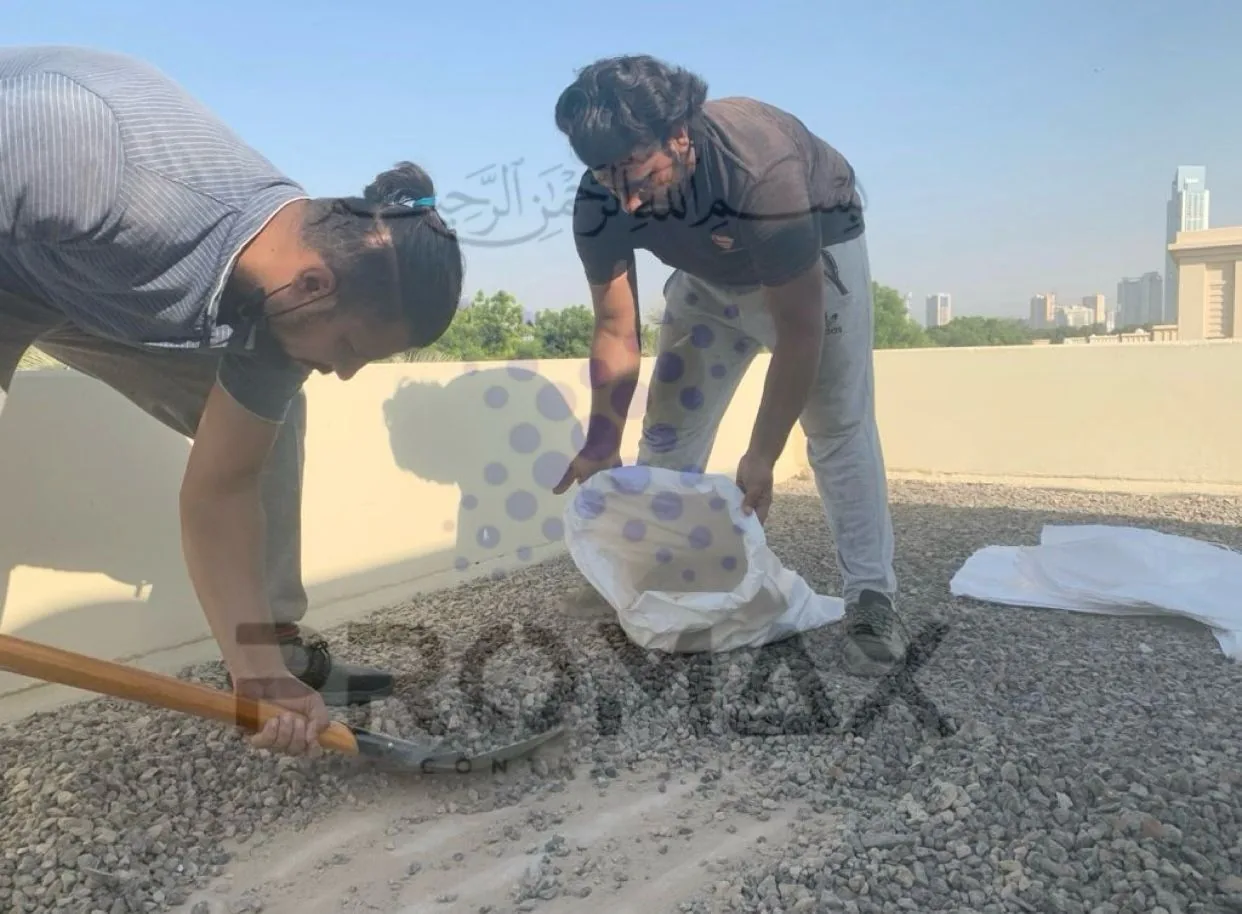 Gravel Concrete Roof Waterproofing Dubai UAE