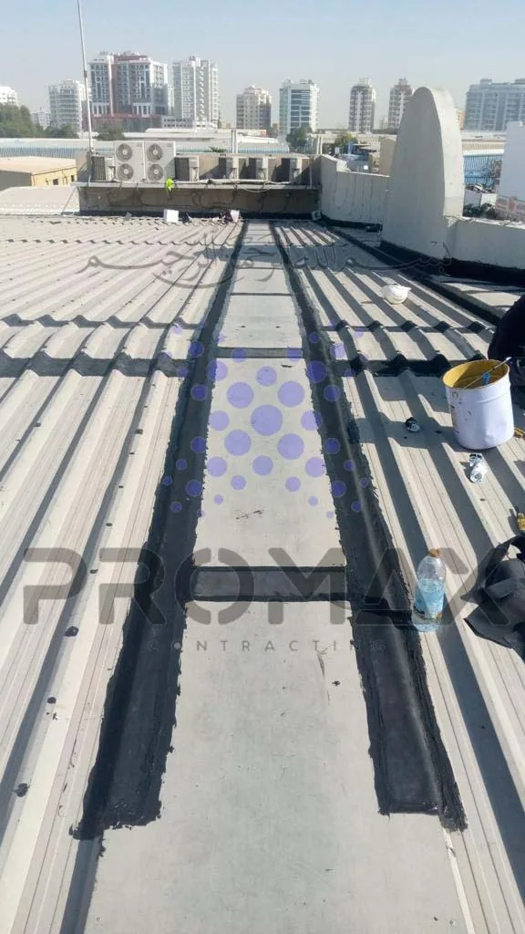 Metal Roof Expansion Joint Waterproofing Dubai UAE