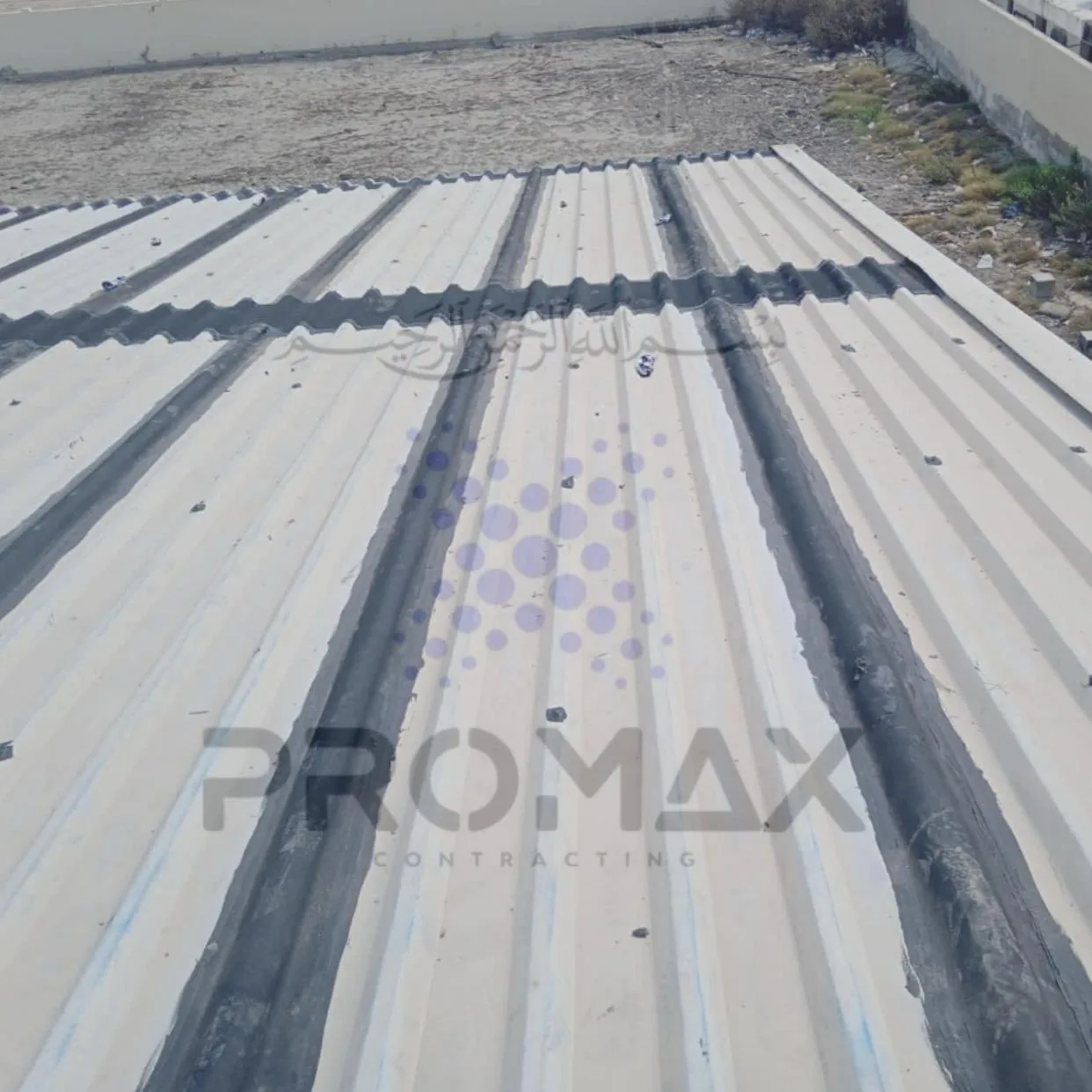 Rust treatment on metal roof sheets Dubai UAE
