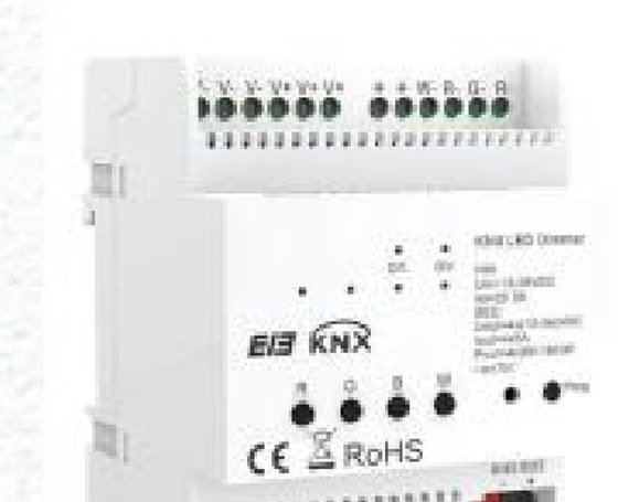 Rail-Mount 4-Load Constant-Voltage Dimming Actuator LKNXA003 — KNX DIN-rail device UAE