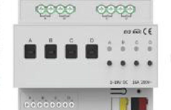 DIN-Rail 4-Load 1–10 V Dimming Actuator LKNXA004 — KNX DIN-rail device UAE