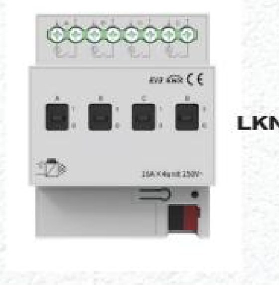 Rail-Mount 4-Load Switch Actuator LKNXA005 — KNX DIN-rail device UAE