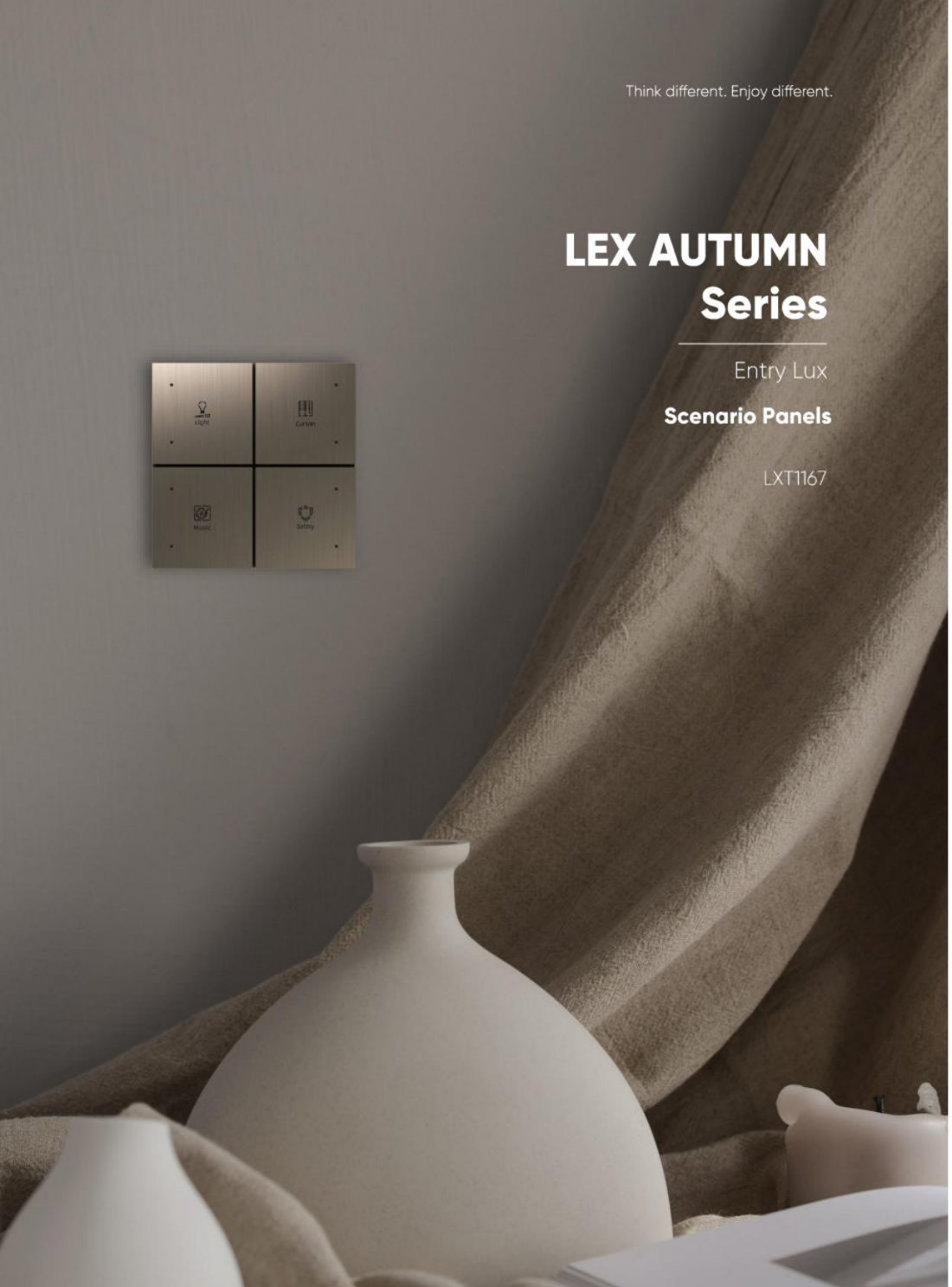 LEX AUTUMN — Entry Lux Scenario Panel — KNX scenario panel by LEXA, Dubai UAE