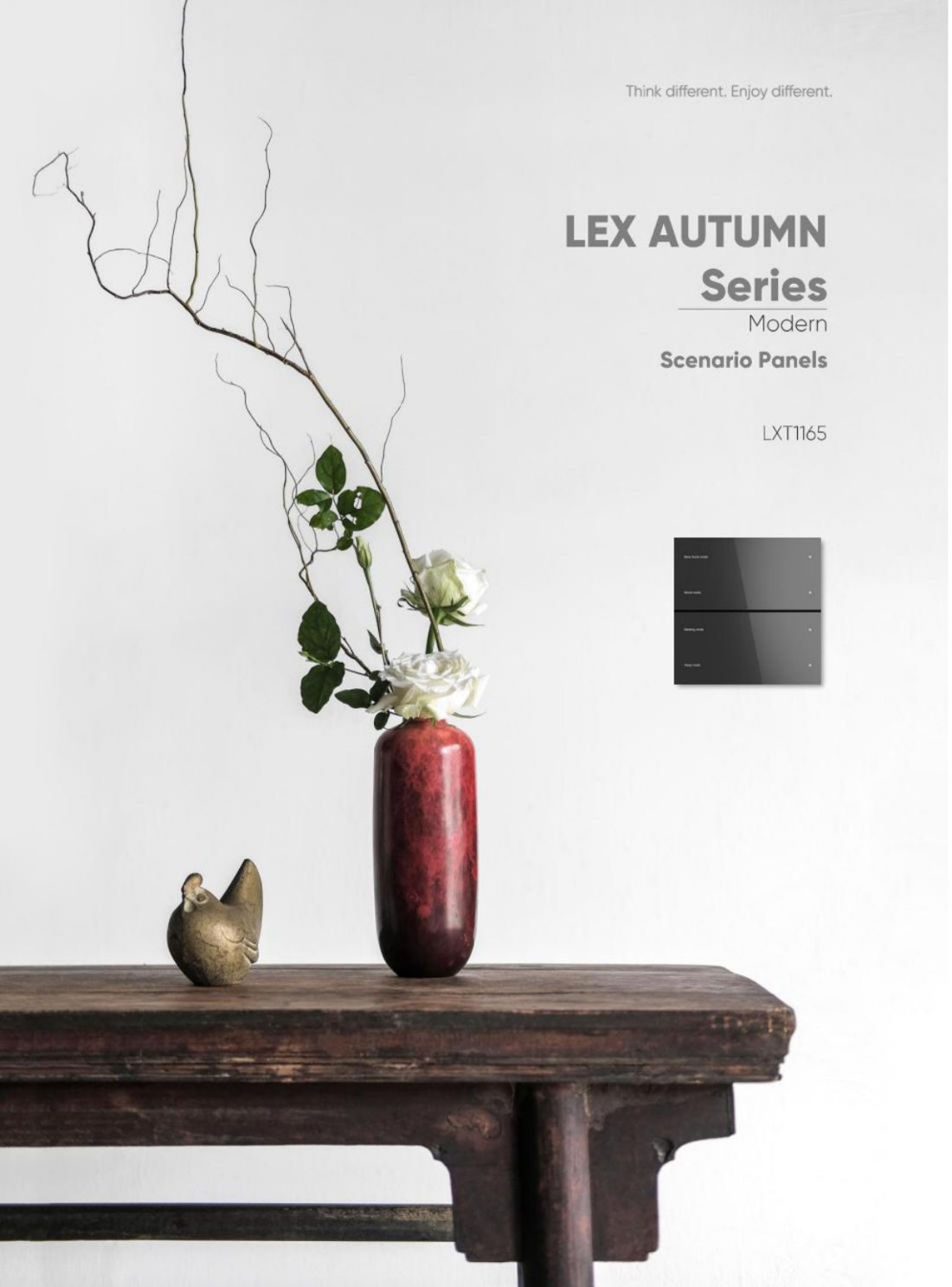 LEX AUTUMN — Modern Scenario Panel — KNX scenario panel by LEXA, Dubai UAE