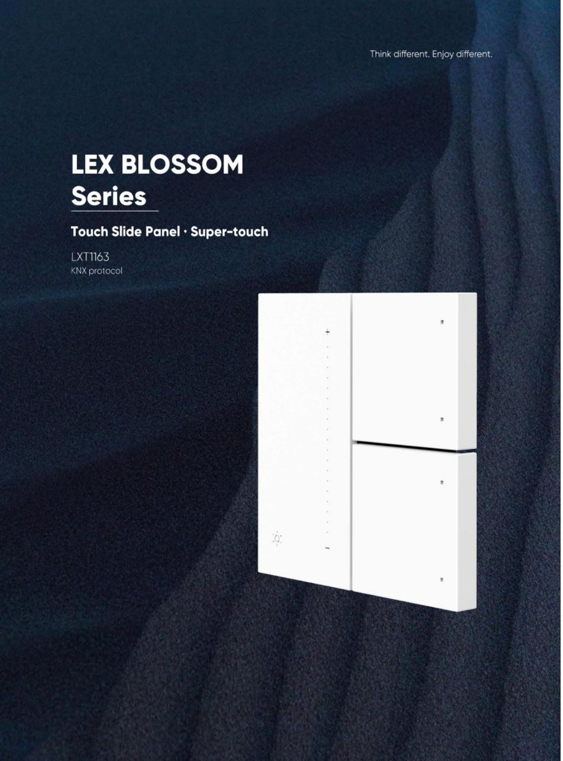 LEX BLOSSOM — Touch Slide Panel (Super-Touch) — KNX scenario panel by LEXA, Dubai UAE