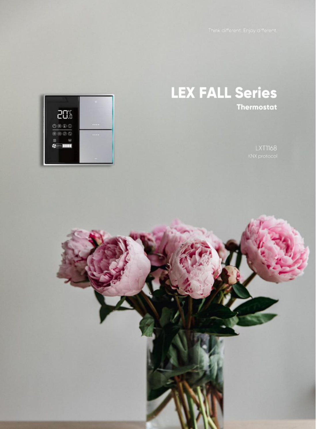 LEX FALL — KNX Thermostat Panel — KNX scenario panel by LEXA, Dubai UAE